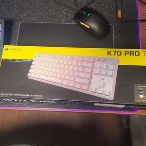 커세어 K70 PRO TKL MGX 화이트 팝니다