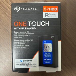 Seagate 5TB(5테라) 2.5인치 USB외장하드