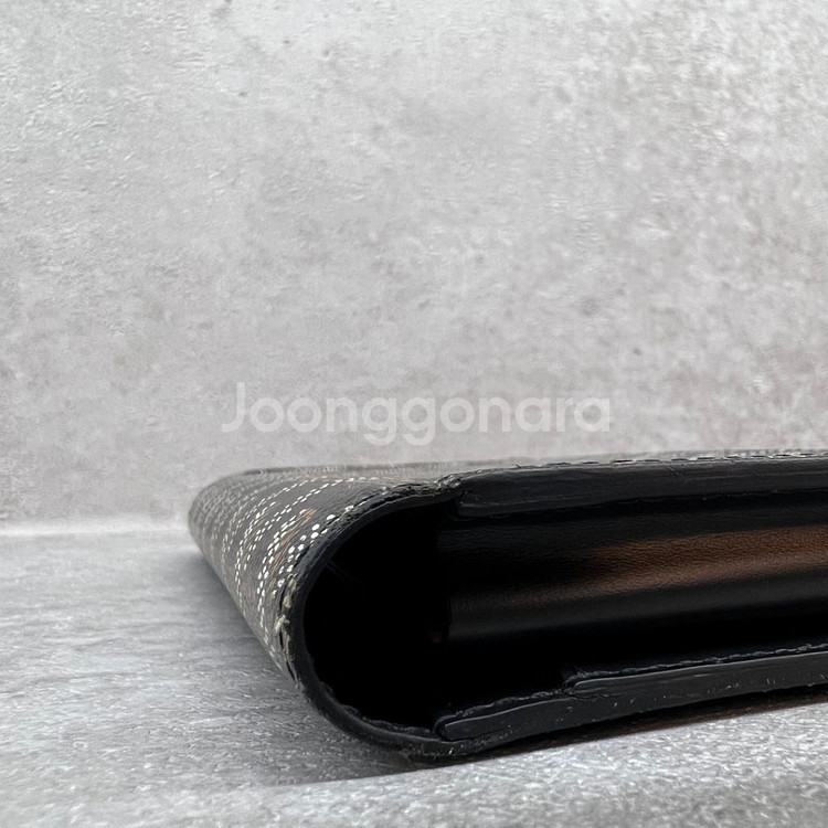 고야드 램버트 블랙 컬러 장지갑--5