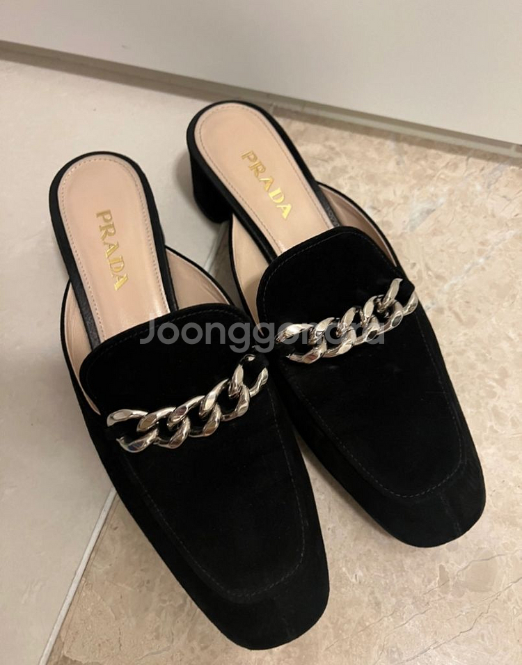 (정품)프라다 여성 체인 블로퍼 뮬38(245-250)--1