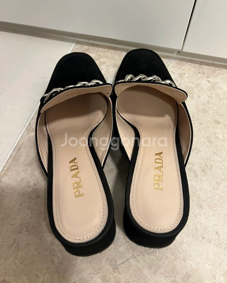 (정품)프라다 여성 체인 블로퍼 뮬38(245-250)--4