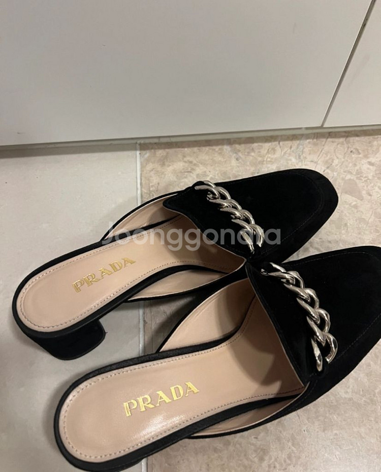 (정품)프라다 여성 체인 블로퍼 뮬38(245-250)--2