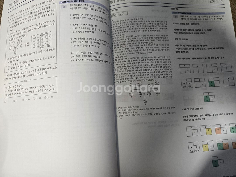 강대 홍준용t 강k생명 분석서 판매합니다--2