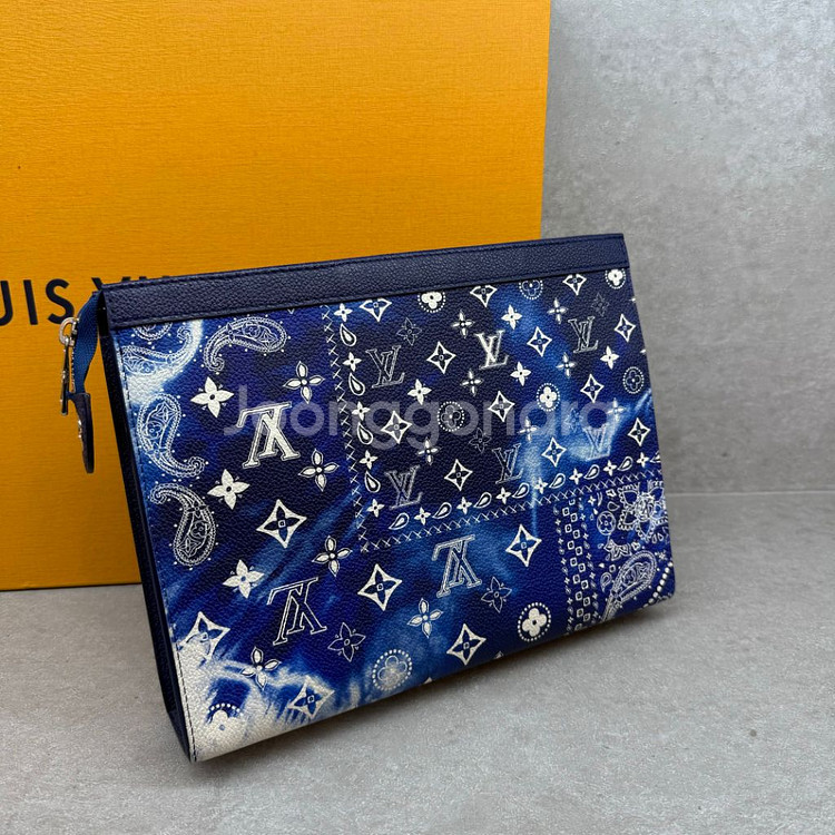 루이비통 모노그램 반다나 보야주 스탠딩 클러치--3