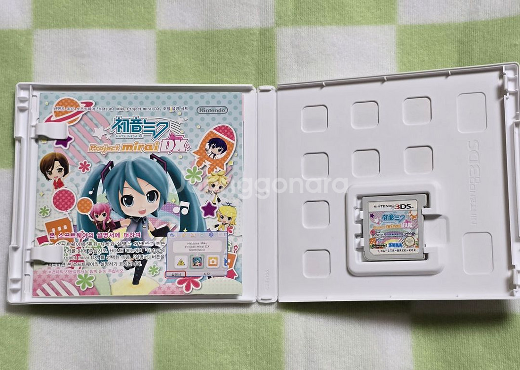 닌텐도 3ds 하츠네 미쿠 프로젝트 미라이 곽칩--1