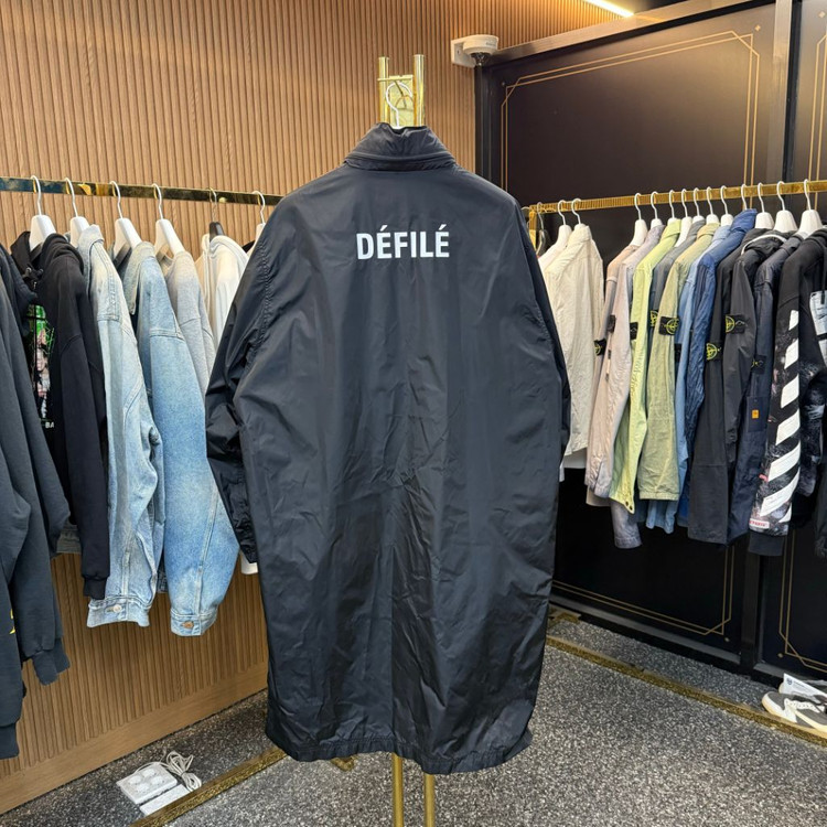 [110사이즈]발렌시아가 백로고 롱 레인코트 바람막이 이미지