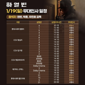 (1/19일,A열,2연석,정가) 롯데시네마 월드타워,