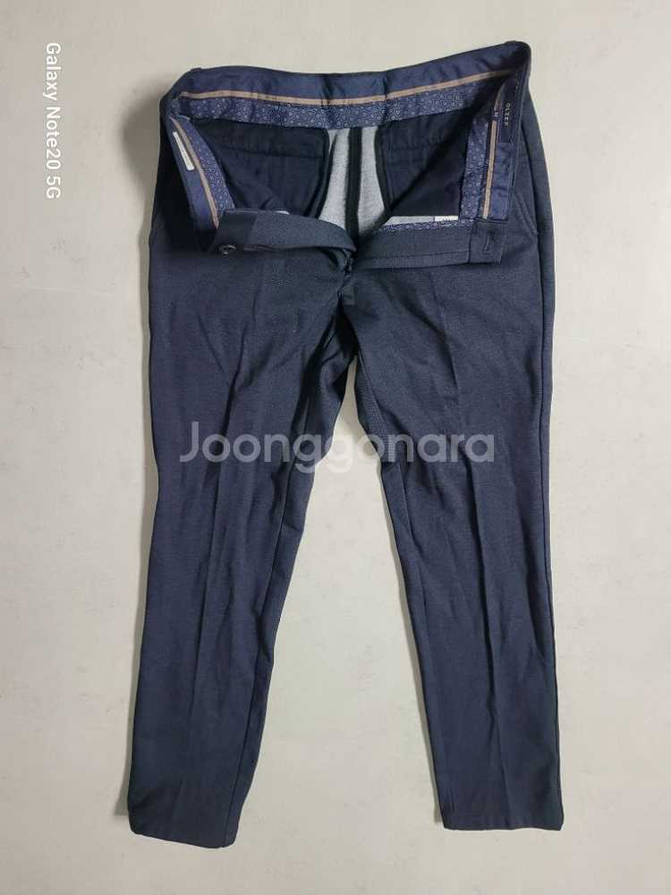 남성 울젠 슬림핏 기모 슬랙스 (새상품급.사방스판32)--2