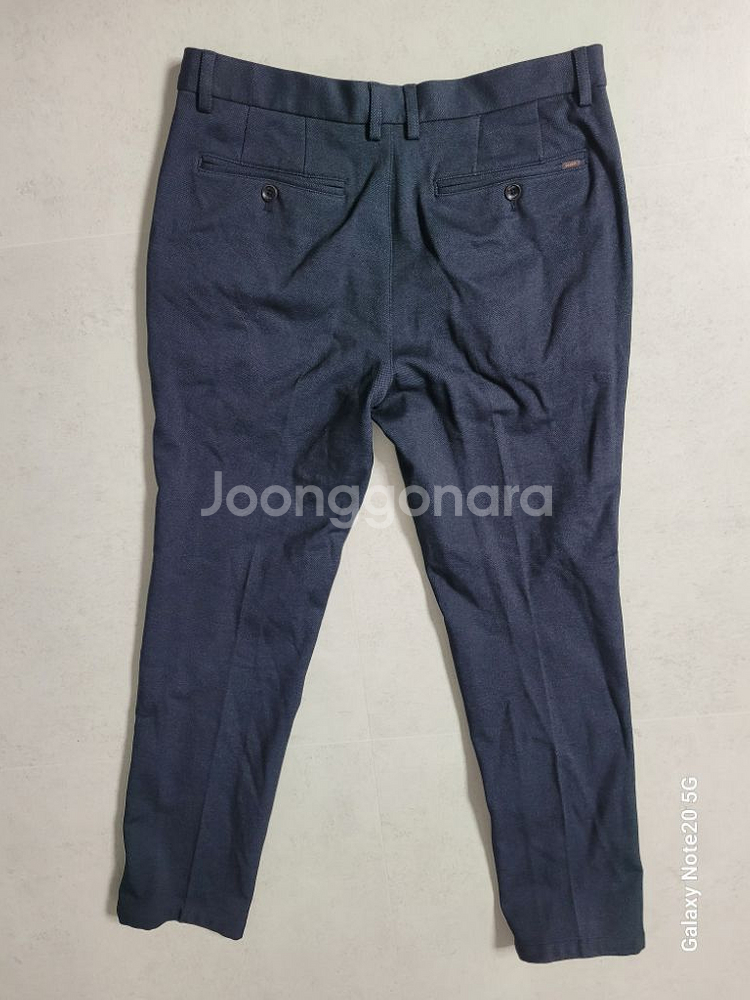 남성 울젠 슬림핏 기모 슬랙스 (새상품급.사방스판32)--6