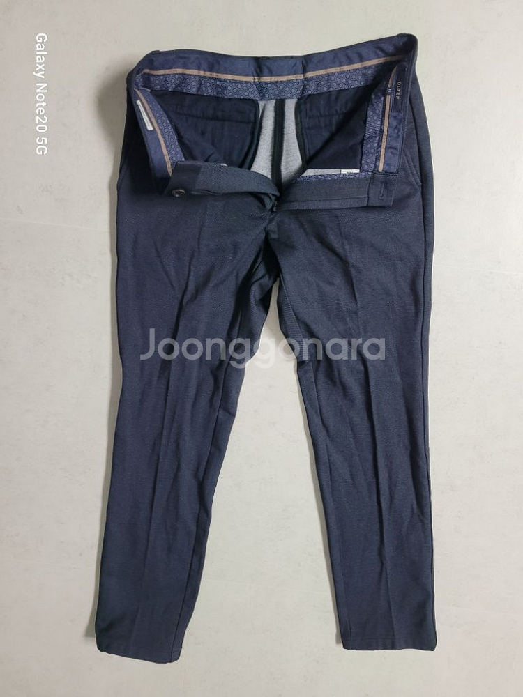 남성 울젠 슬림핏 기모 슬랙스 (새상품급.사방스판32)--8