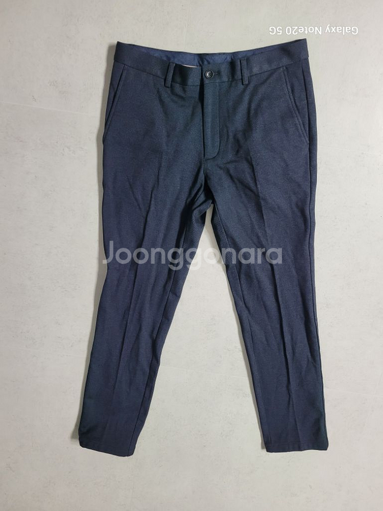 남성 울젠 슬림핏 기모 슬랙스 (새상품급.사방스판32)--7
