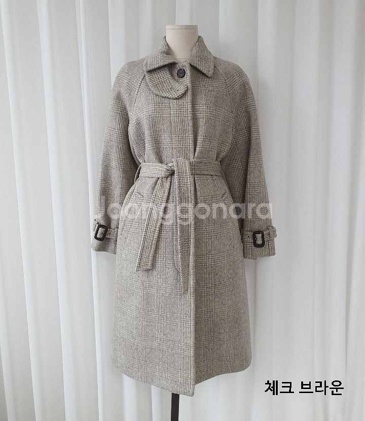 비나인 자체제작 맥코트 체크브라운--1