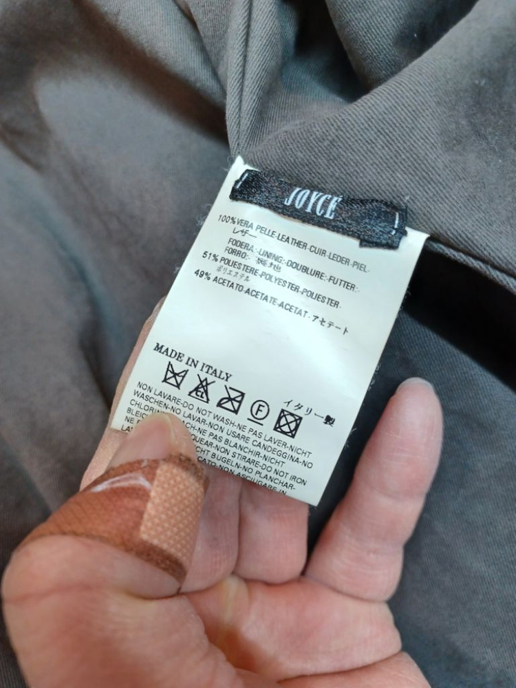 디젤 데님 갤러리 투웨이 퍼 가죽 니트 봄버자켓 38--3