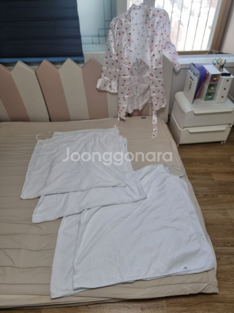 (새상품)일상공감 쓱착 가운, 목욕 극세사 랩가운 4개--1