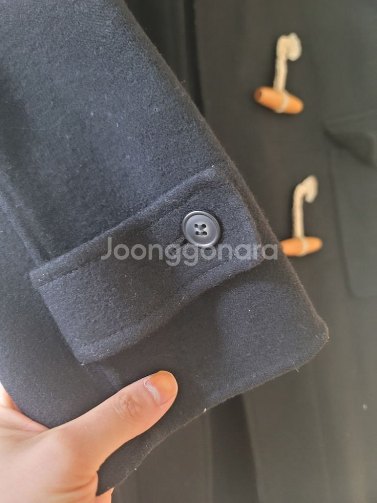 일제 모70% 떡볶이 코트 자켓 블랙네이비--4