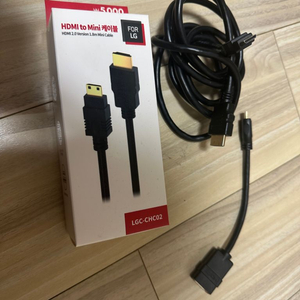 hdmi to hdmi mini 케이블2개+변환젠더1개