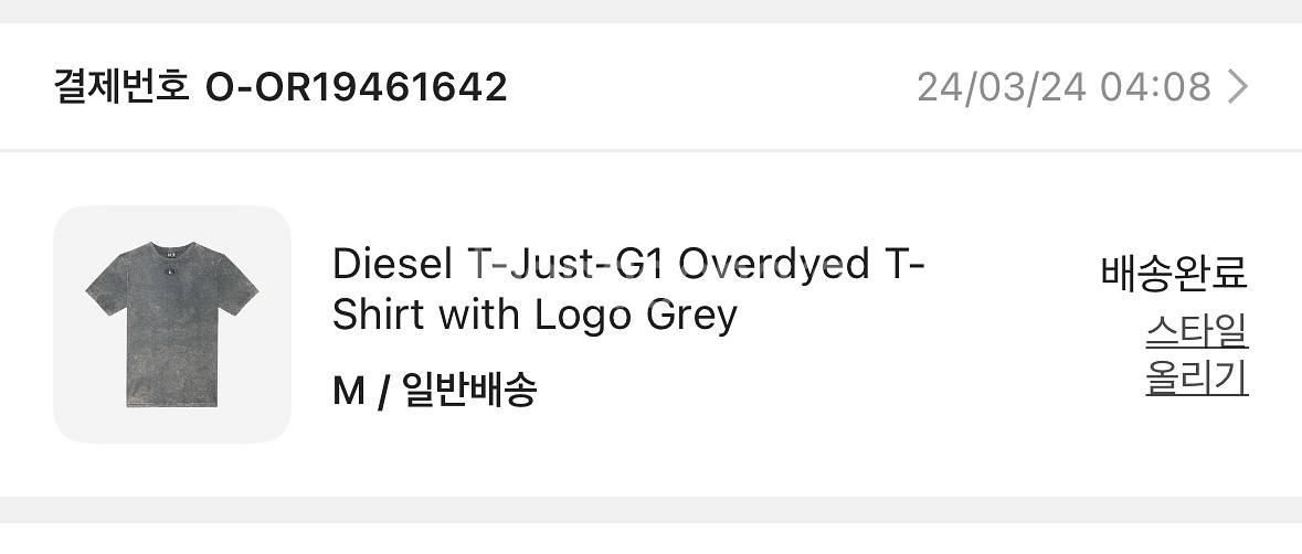 Diesel T-Just-G1 Overdyed 티셔츠--2