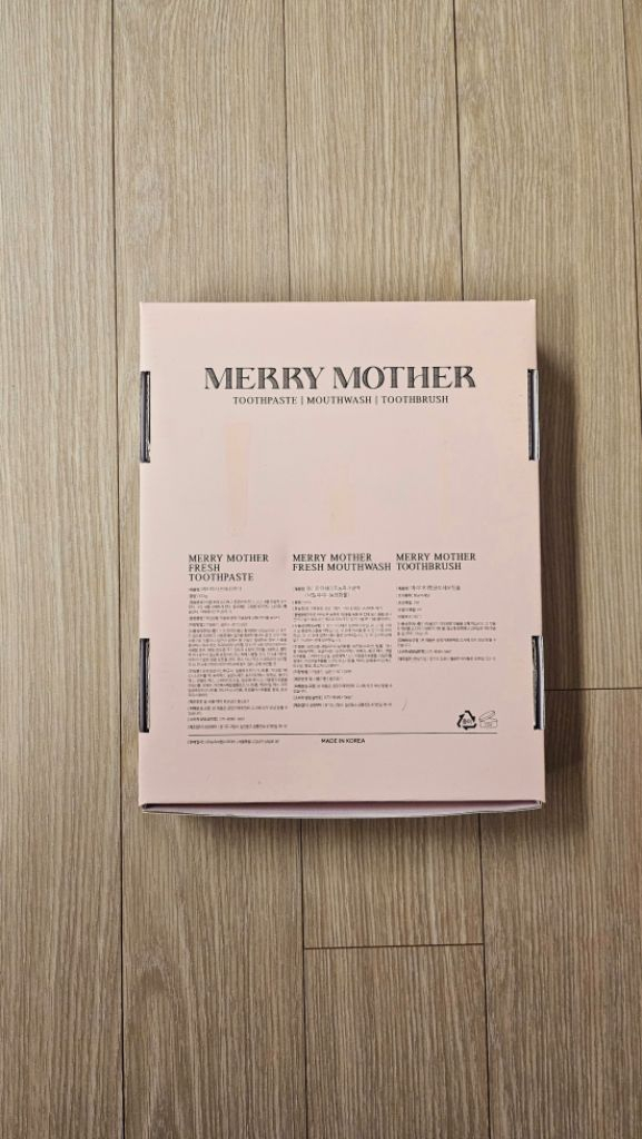 (미개봉새상품쇼핑백O)메리마더 임산부 저불소 치약선물세--6