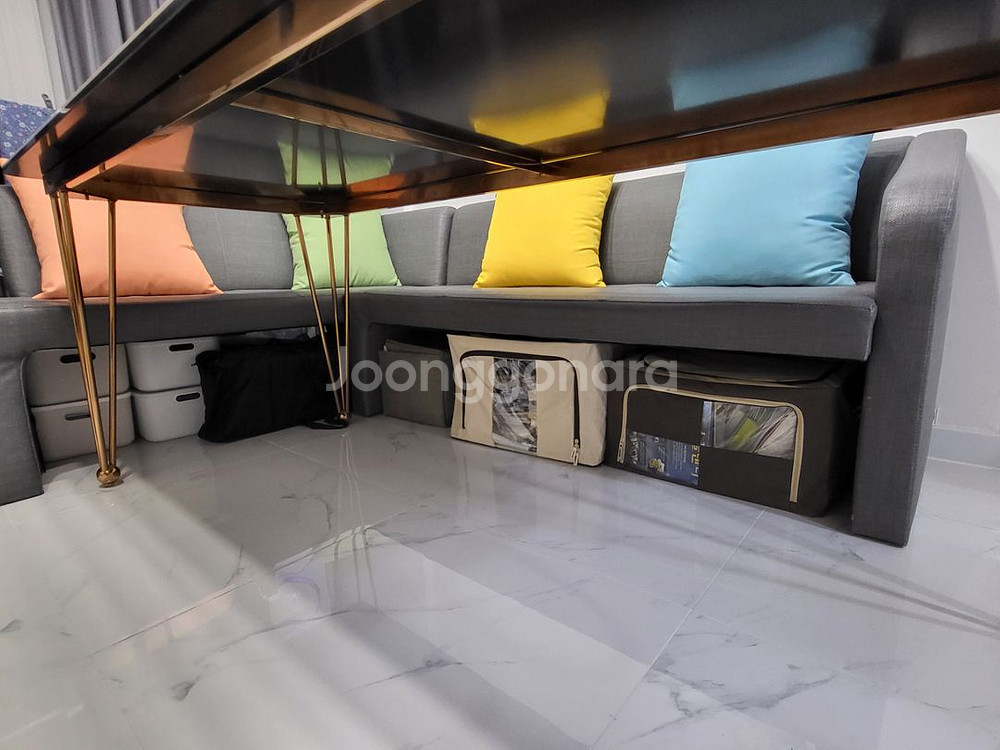 세라믹 식탁(6인용, 1.8m) + 다이닝 쇼파--3