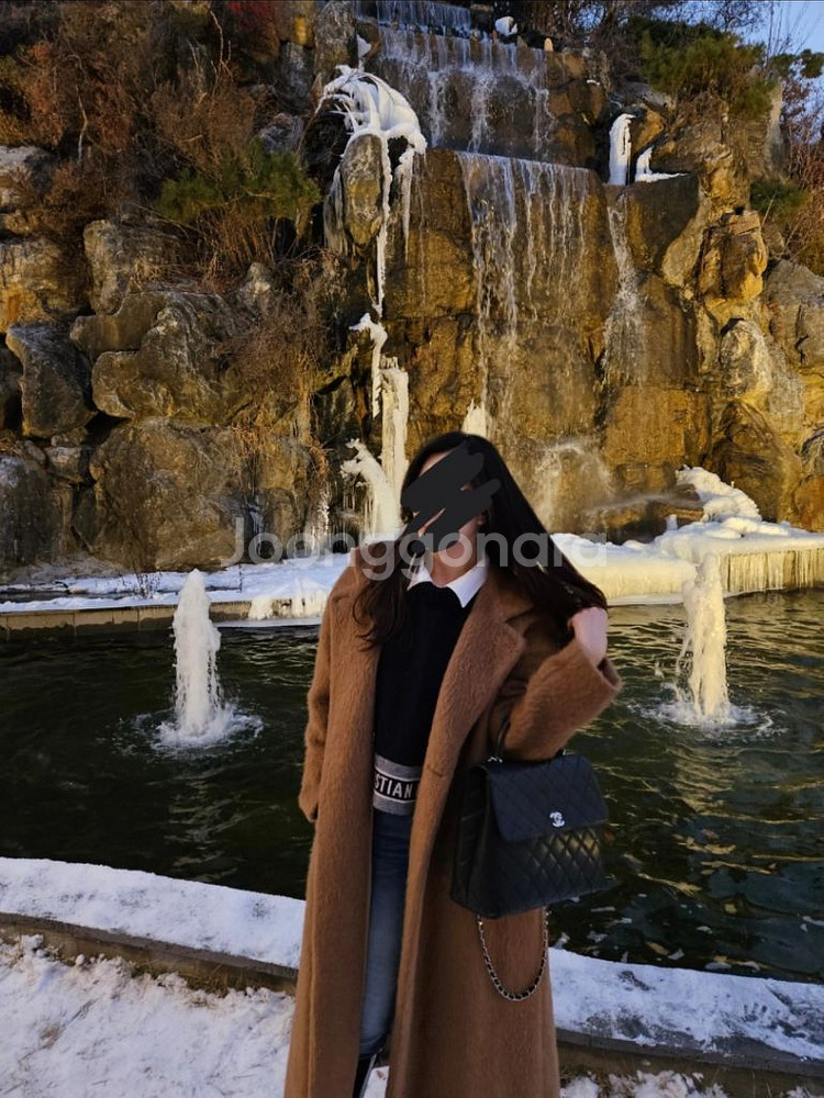 아르마니 알파카 코트 카멜 55~66--6