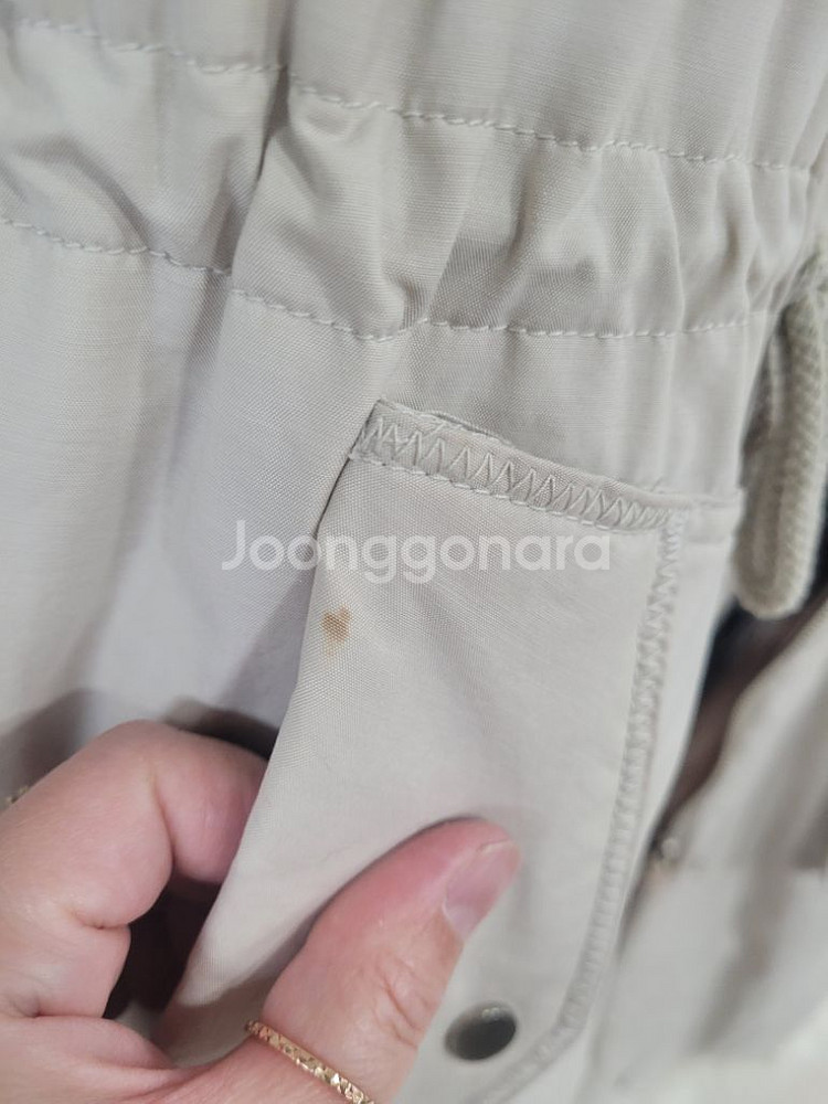 지컷 양면 퍼 베스트 66사이즈--5