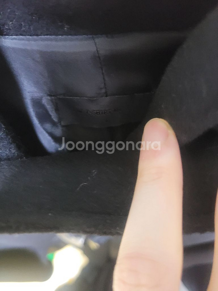 0회착 새상품!!!! 더티셔츠뮤지엄 더플코트 블랙--5