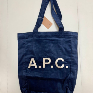 아페쎄 a.p.c. 코듀로이 자수 에코백