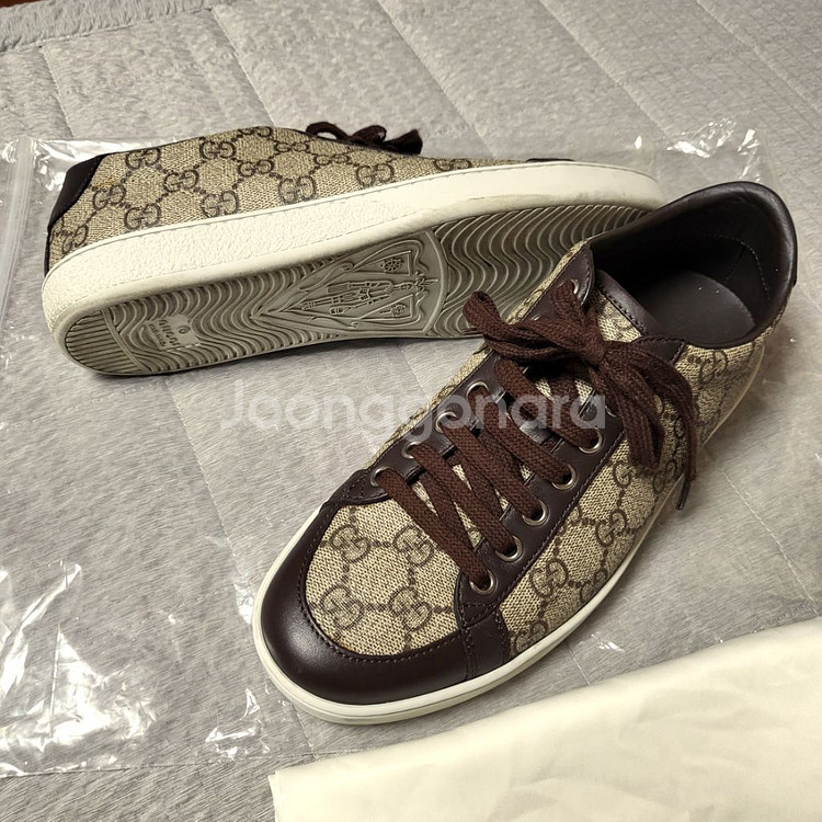 (정품)구찌 스니커즈 - 사이즈(38)--5