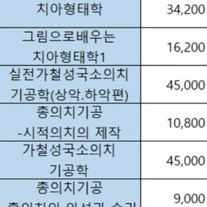 치기공과 전공 책