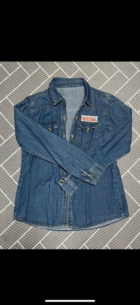 빈티지 청남방 셔츠 진청 S 이미지