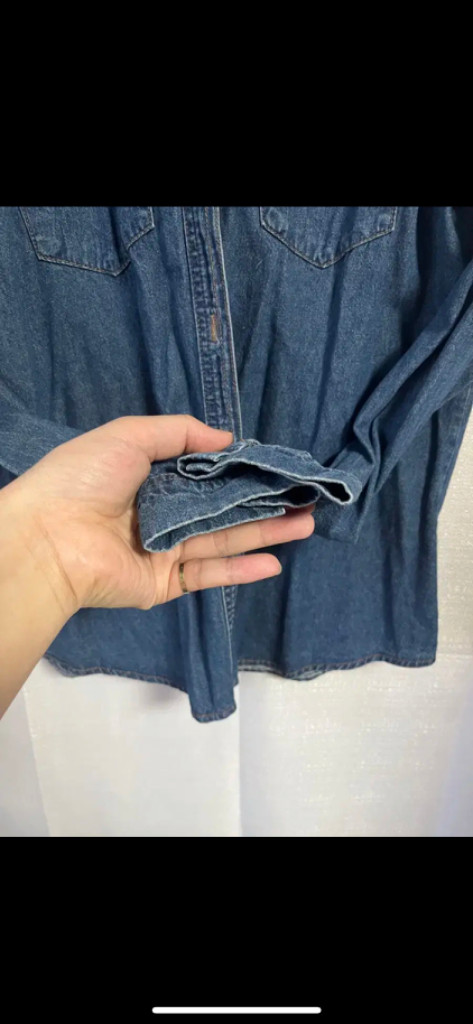 빈티지 청남방 셔츠 진청 S 이미지