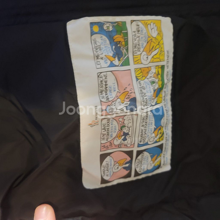 몽클 롱패딩 후드 시어링 롱다운자켓--7