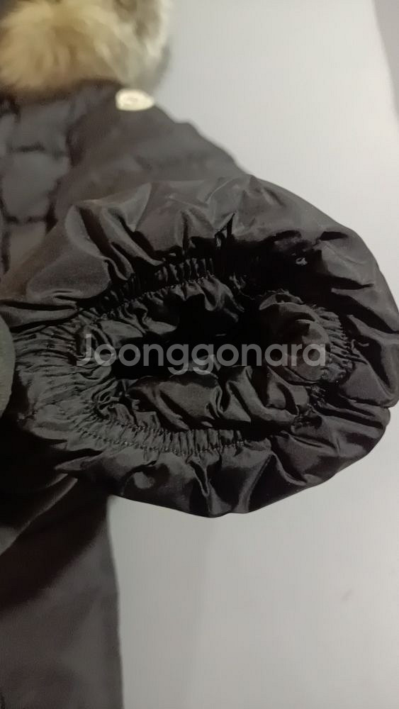 몽클 롱패딩 후드 시어링 롱다운자켓--4