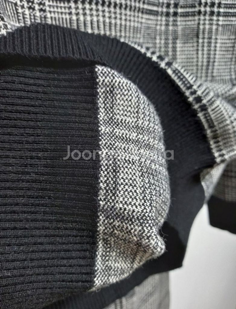 새 로드샵 추동 울 니트 체크 스커트 셋업 33-55--8