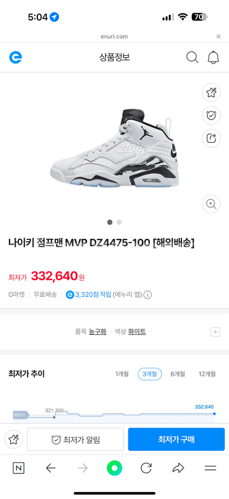 나이키 조던 MVP 농구화 265--4