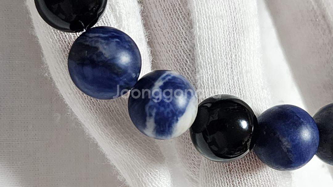 핸드메이드 AA 소달라이트 오닉스 팔찌 (10mm)--4