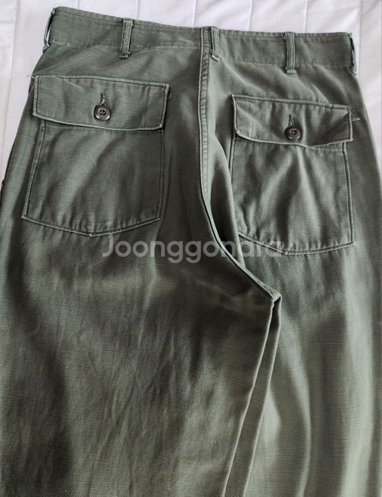 70s미군 오리지널 퍼티그팬츠 후기형og107 30--6