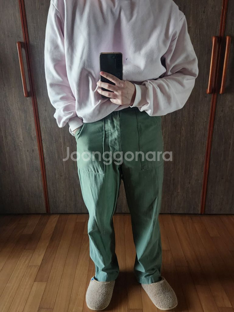 70s미군 오리지널 퍼티그팬츠 후기형og107 30--8