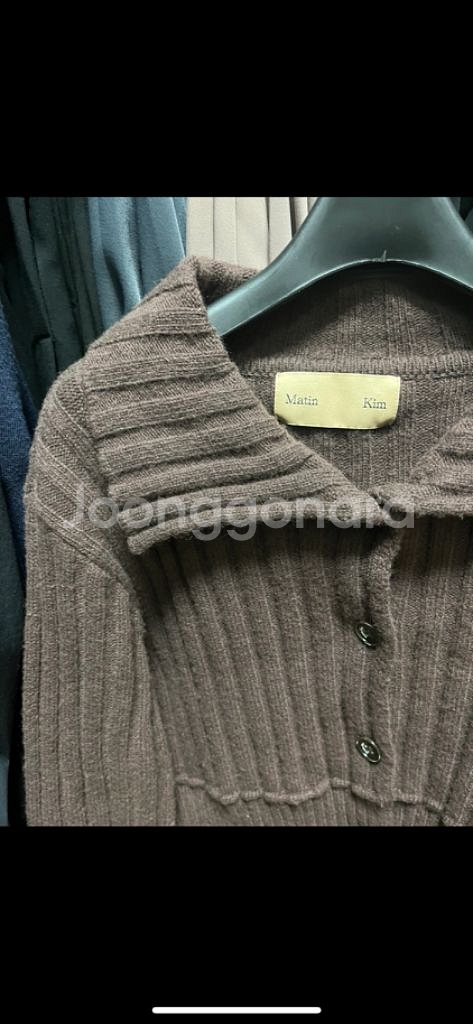 마뗑킴 크롭 니트 가디건--1