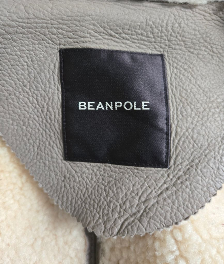 무배) 빈폴 여성 가죽 자켓 점퍼 양가죽 무스탕 90 이미지