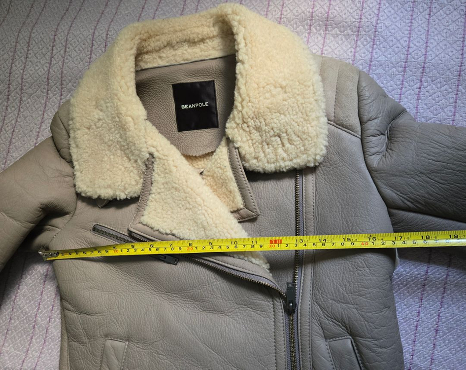 무배) 빈폴 여성 가죽 자켓 점퍼 양가죽 무스탕 90 이미지