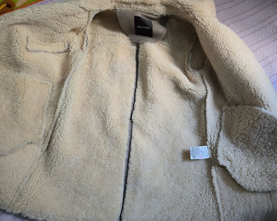 무배) 빈폴 여성 가죽 자켓 점퍼 양가죽 무스탕 90 이미지