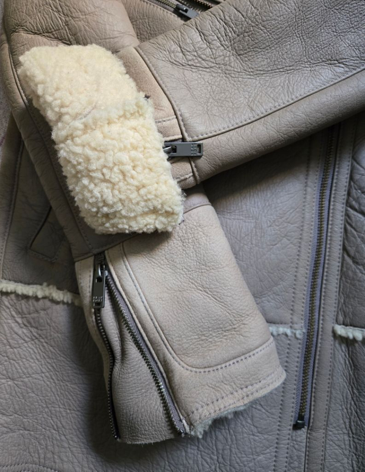 무배) 빈폴 여성 가죽 자켓 점퍼 양가죽 무스탕 90 이미지