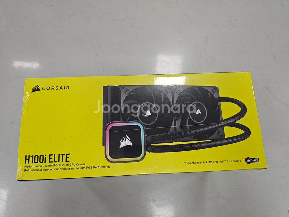 커세어 2열 수냉쿨러 팝니다.H100i ELITE--1