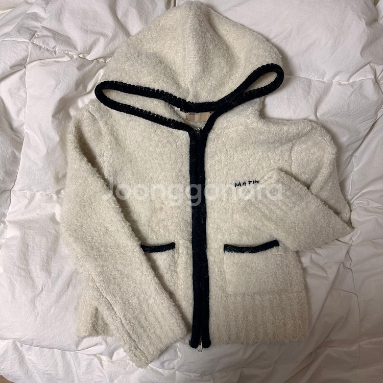 마뗑킴 니트 후드 가디건--2