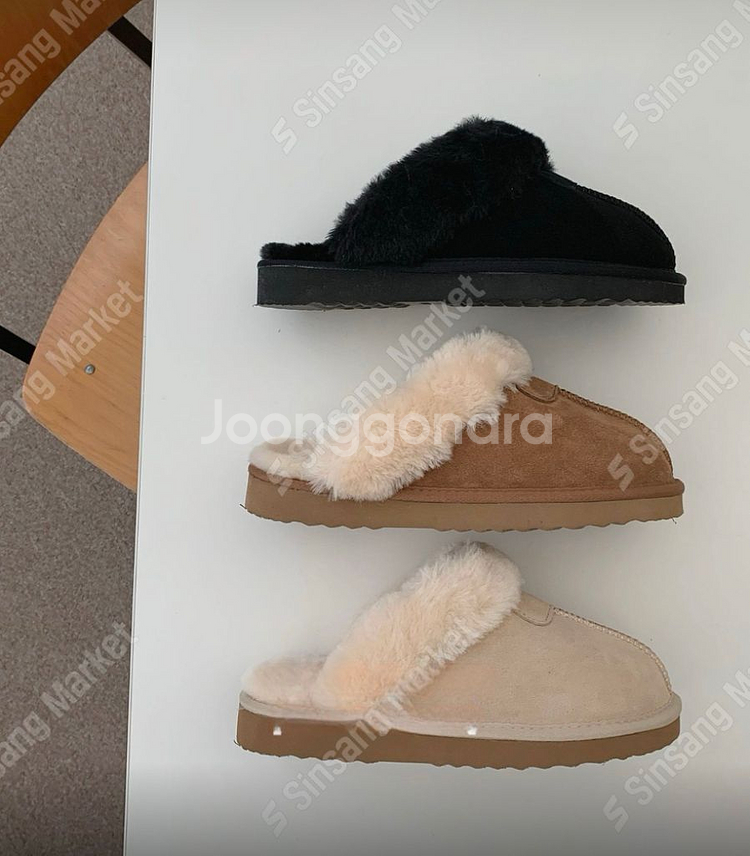 새상품) 주문 폭주)가죽 양털 어그 부츠 워커 뮬 슬리--2