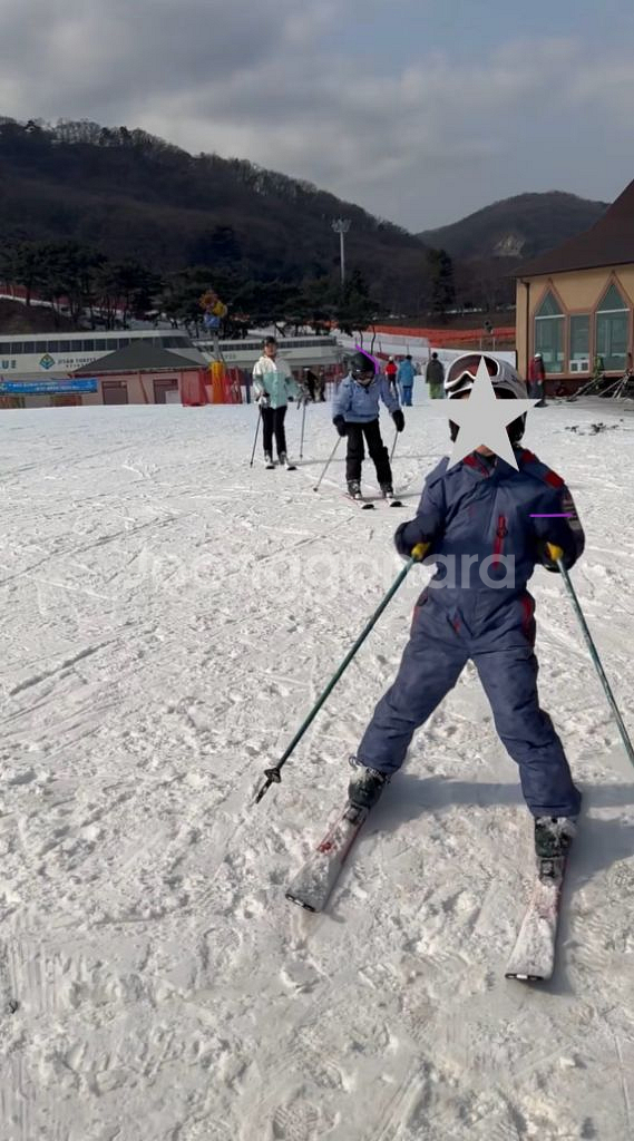 덕스데이키즈 올인원스키복 장갑 스미스헬멧 고글--2