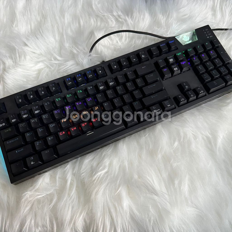앱코 해커 K660ARC 블랙 레인보우 키보드--4