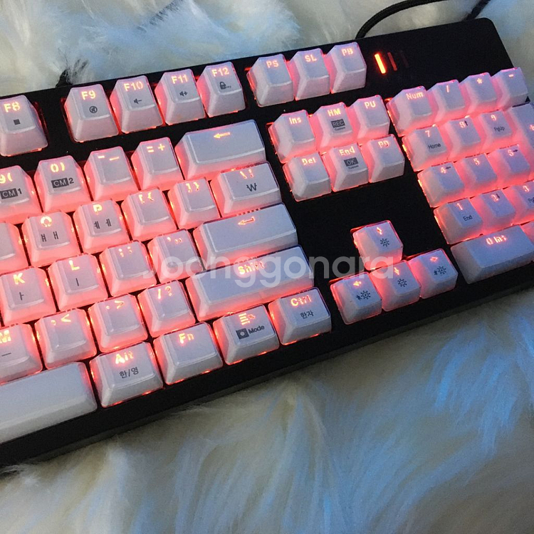 앱코 K8700블랙 레드라이트 광축 기계식 게이밍키보드--2