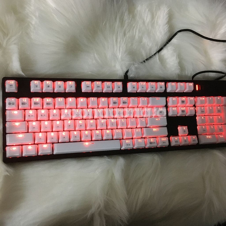 앱코 K8700블랙 레드라이트 광축 기계식 게이밍키보드--3